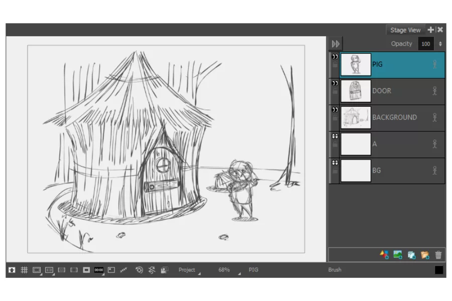 Bước 3: Bắt đầu vẽ storyboard từ phác thảo đến hoàn chỉnh