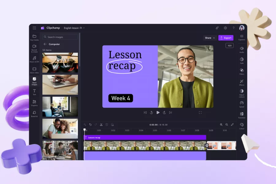 Top 5 phần mềm edit video online miễn phí giúp bạn làm video mà không cần cài đặt 1 Clipchamp phù hợp cho học sinh, sinh viên, hoặc những bạn làm vlog, quảng cáo ngắn.