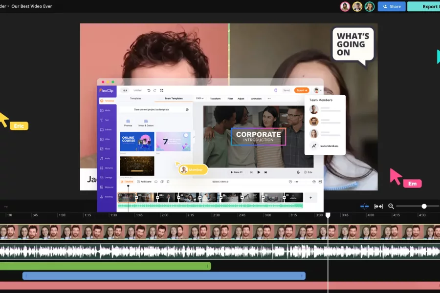 Top 5 phần mềm edit video online miễn phí giúp bạn làm video mà không cần cài đặt 2 Kapwing hỗ trợ làm việc nhóm online, nghĩa là nhiều người có thể cùng chỉnh sửa một video ngay trên nền tảng.