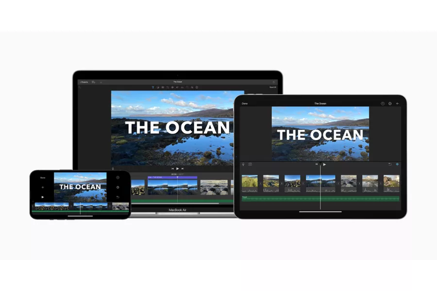 Top 5 phần mềm edit video dễ sử dụng dành cho người không rành công nghệ 2 Giao diện của iMovie cực kỳ gọn gàng, với thao tác kéo – thả và các mẫu dựng sẵn.