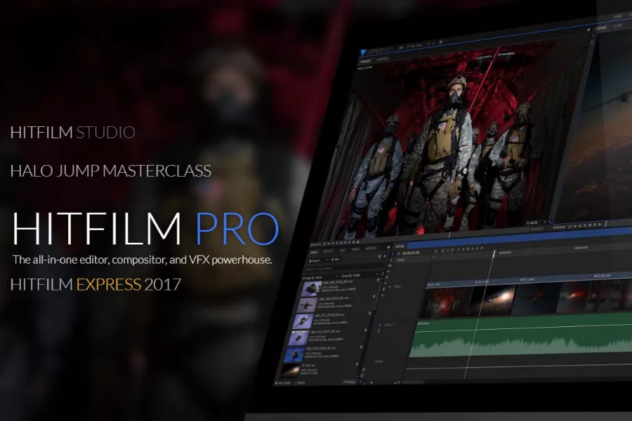 Top 7 phần mềm dựng phim chuyên nghiệp đáng dùng nhất năm 2025 3 HitFilm Pro cho phép làm compositing trực tiếp trên timeline dựng phim, không cần qua After Effects hay phần mềm VFX riêng.
