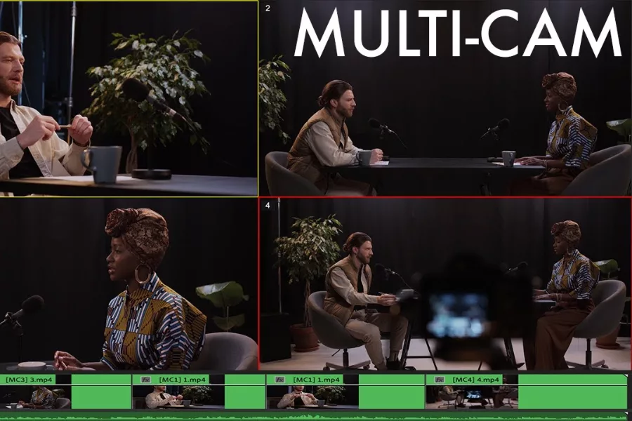 10 mẹo sử dụng phần mềm edit video giúp tăng tốc độ làm việc gấp đôi 5 Sử dụng Multicam Editing giúp đồng bộ và chỉnh sửa nhiều góc quay cùng lúc, tạo ra video chuyên nghiệp và tiết kiệm thời gian.