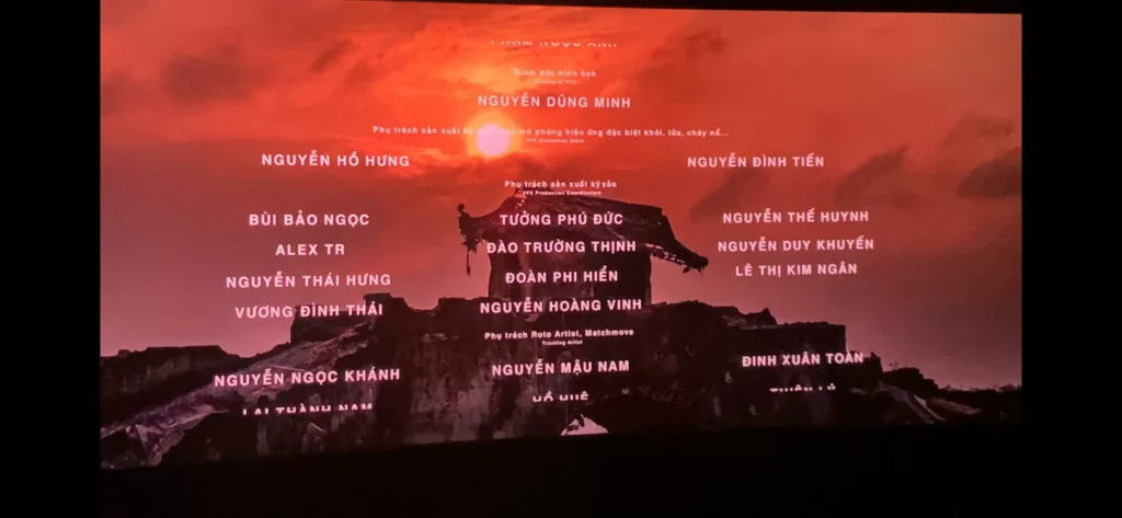 Cựu sinh viên FPT Arena Multimedia Tưởng Phú Đức: Góp dấu ấn vào dự án điện ảnh lịch sử "Mưa đỏ" 1 Tên Tưởng Phú Đức được xướng danh trong credit VFX phim Mưa đỏ