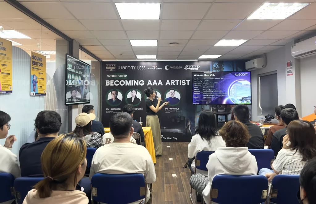 Workshop “Becoming AAA Artist” tại FPT Arena Multimedia: Hành trình chạm tới đỉnh cao ngành game 2 Đại diện Wacom giới thiệu từ các dòng sản phẩm cơ bản đến chuyên nghiệp