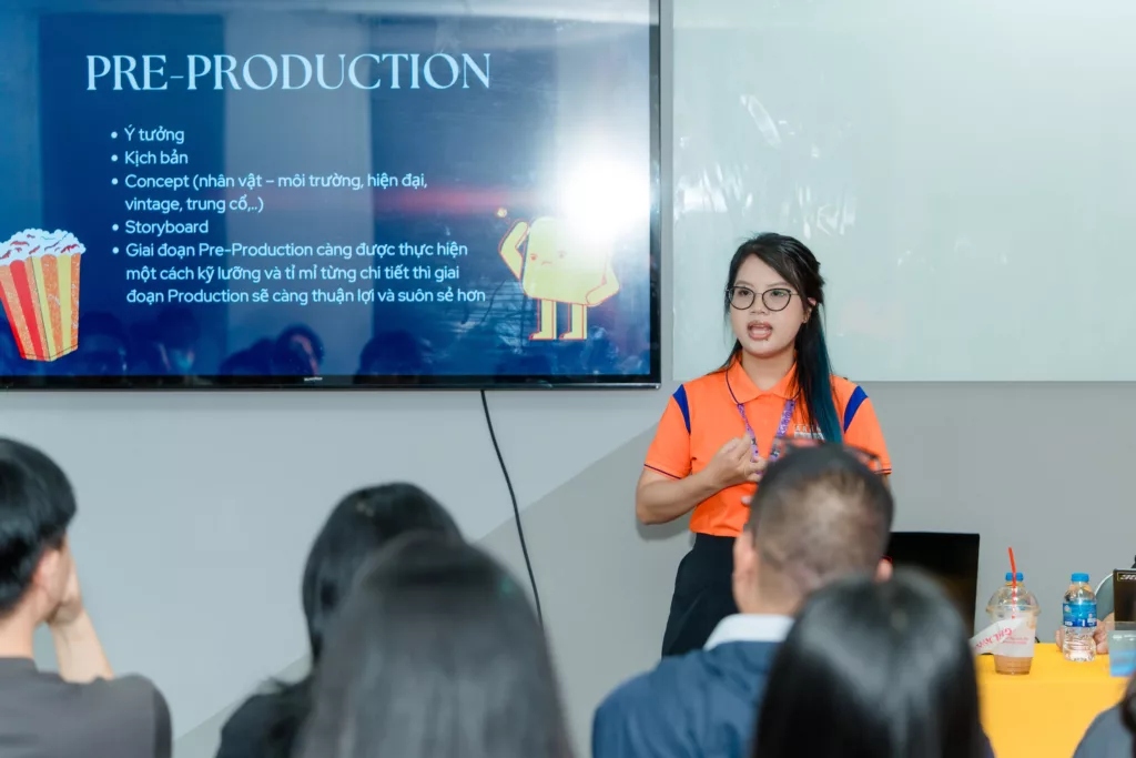 FPT Arena Multimedia khai trương cơ sở mới tại TP HCM: Kiến tạo dáng hình tương lai ngành sáng tạo 7 Cô Lê Ngọc Bảo Châu - Đồng diễn giả tại phòng trải nghiệm thị giác "Xi nê - Si mê"