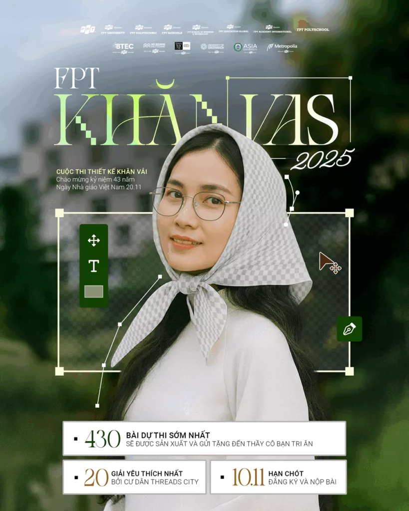 Poster cuộc thi thiết kế “FPT Khănvas 2025”