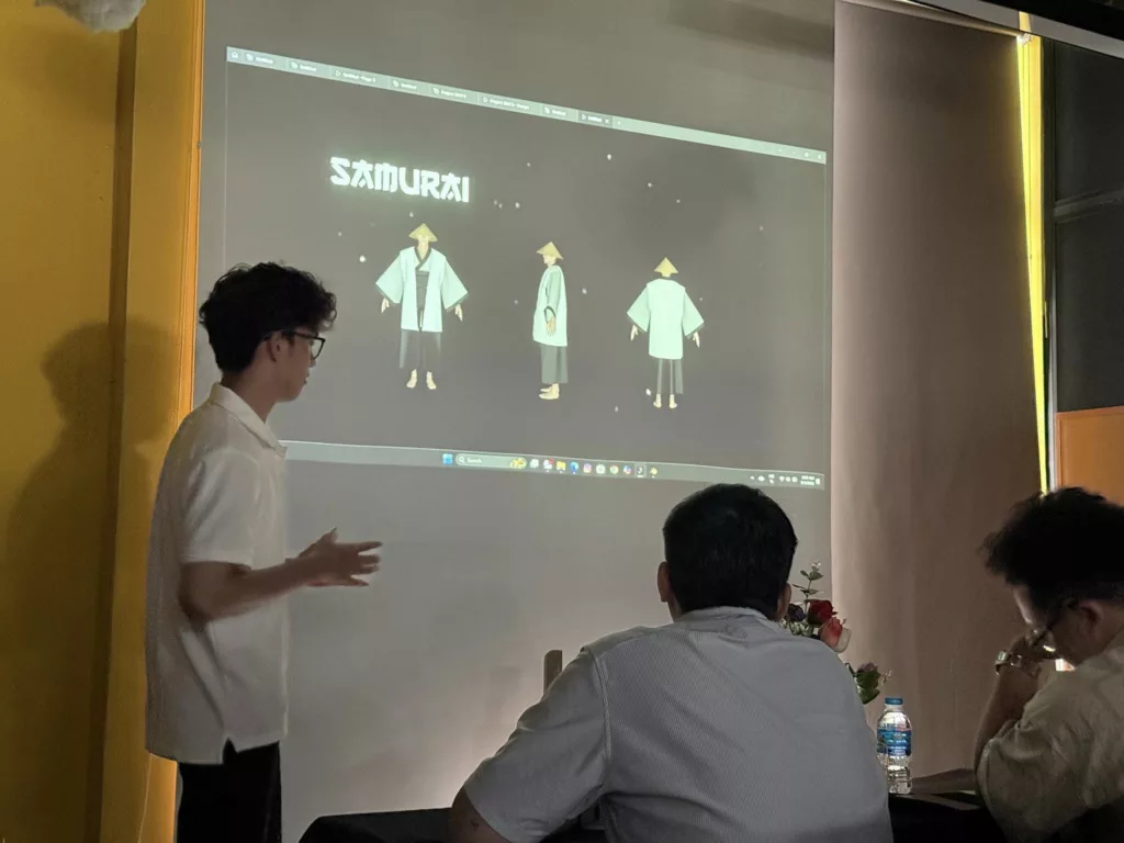 Đại diện nhóm dự án “Ryo” trình bày ý tưởng