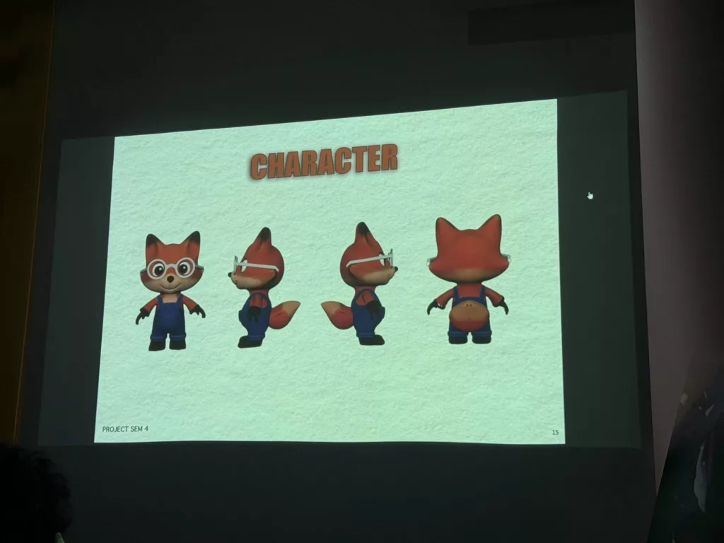 Hình ảnh minh họa cho nhân vật trong dự án “Naughty Fox”