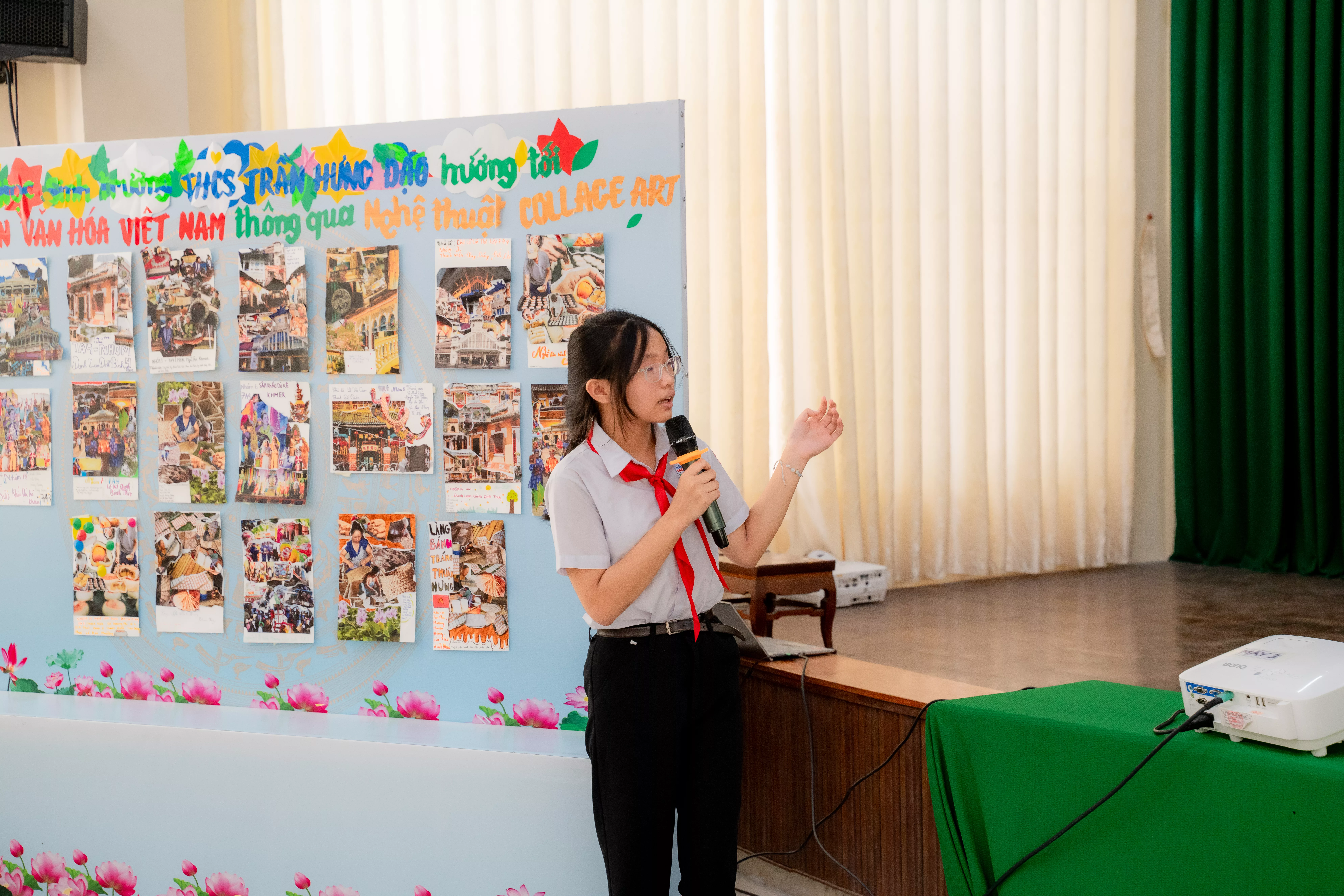 Học sinh trải nghiệm "Hành trình khám phá di sản Cần Thơ qua nghệ thuật Collage Art" 9 NTH 102 jpg