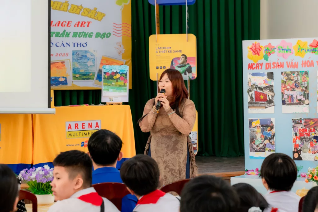 Học sinh trải nghiệm "Hành trình khám phá di sản Cần Thơ qua nghệ thuật Collage Art" 3 NTH 121