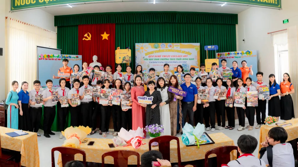 Học sinh trải nghiệm "Hành trình khám phá di sản Cần Thơ qua nghệ thuật Collage Art" 1 NTH 145