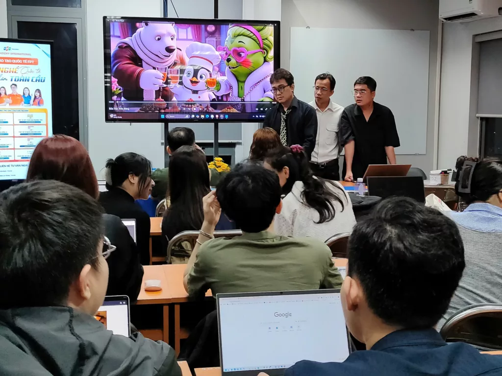 Bảo vệ đồ án lớp Video Maker with AI 18 giờ: Học thật - Làm thật - Nhân chứng chỉ FPT thật 2 H3