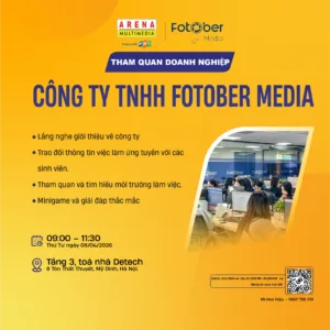 Sinh viên FPT Arena Multimedia tham quan doanh nghiệp Fotober