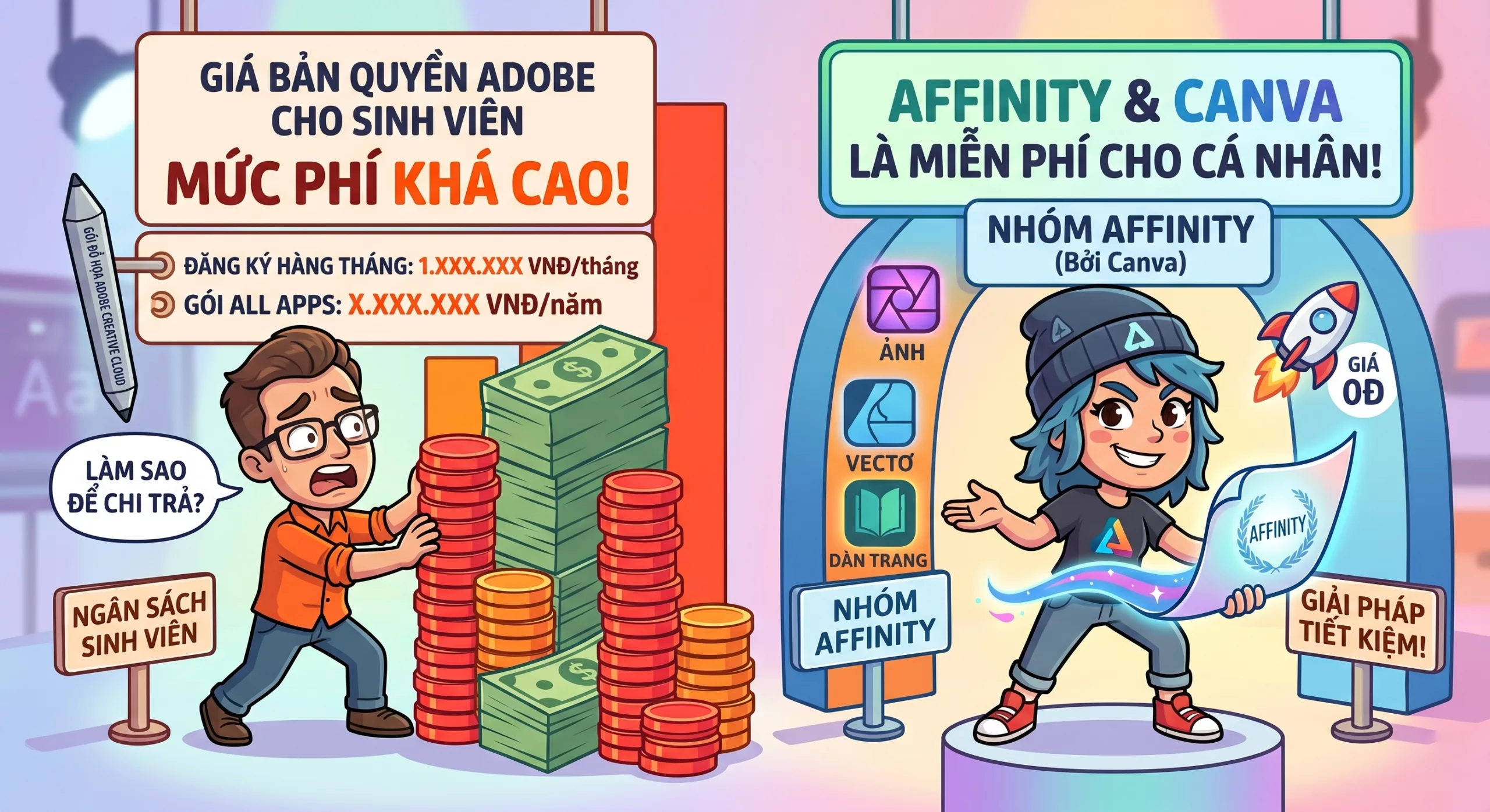 Adobe và affinity