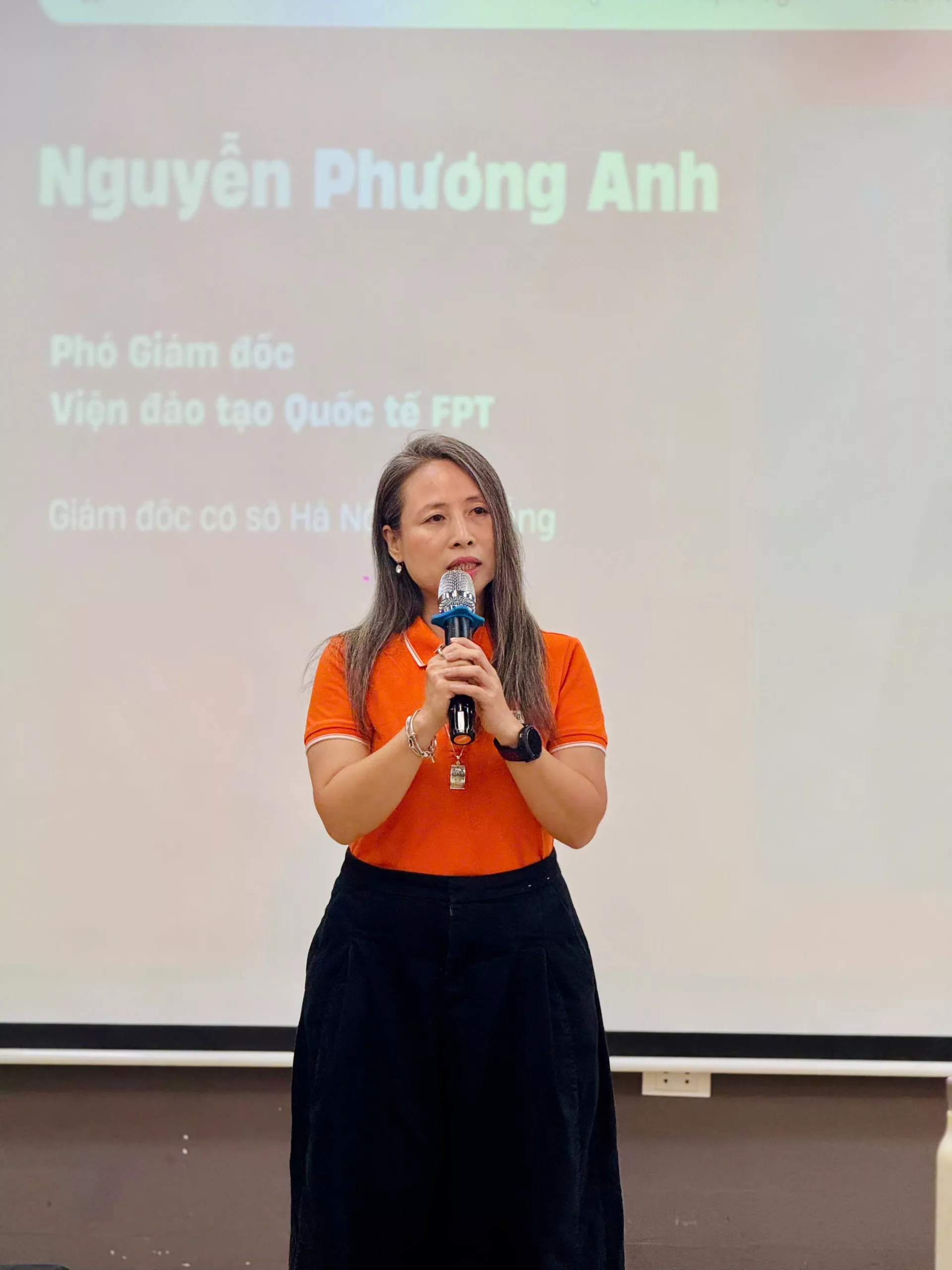 Cô Phương Anh – Phó Giám đốc Viện Đào tạo Quốc tế FPT