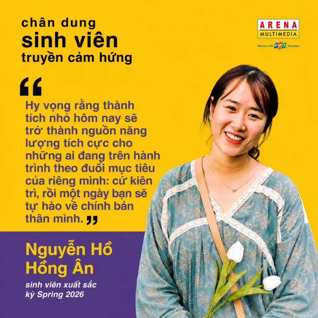 Sinh viên xuất sắc Nguyễn Hồ Hồng Ân